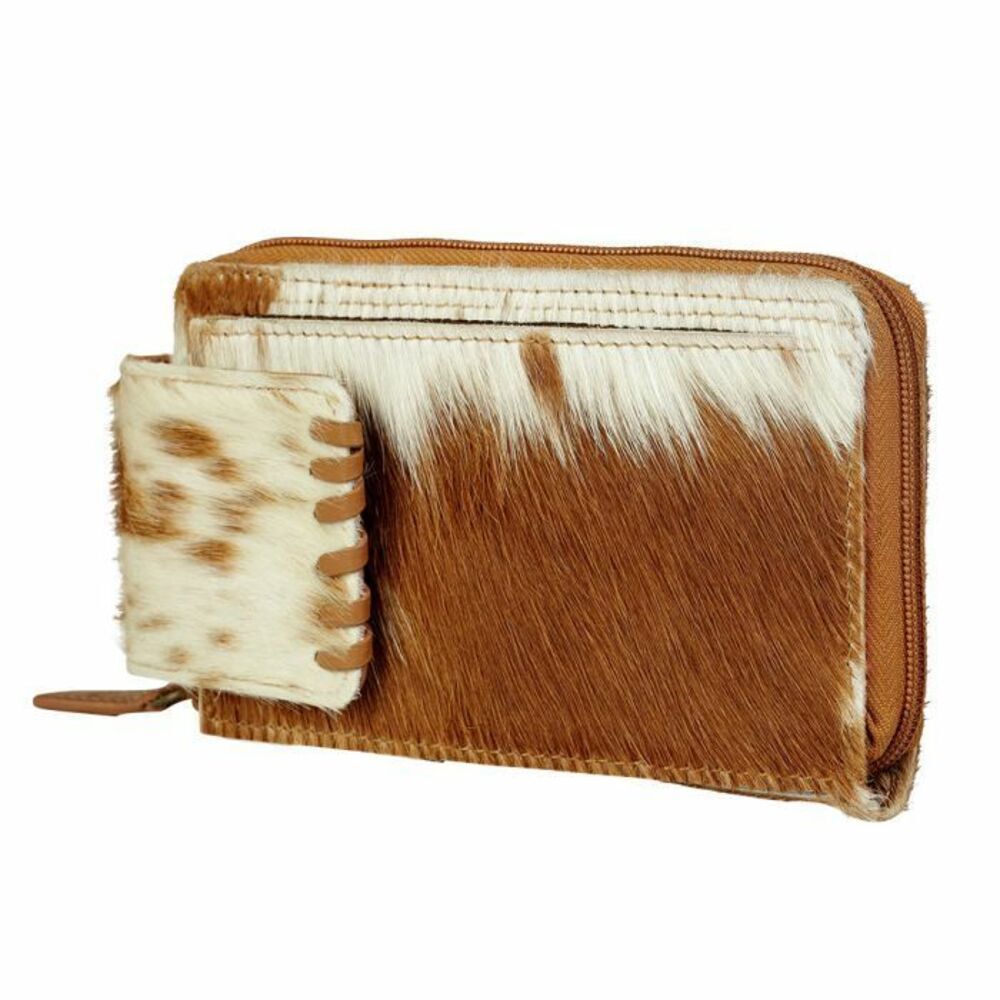 Myra Bag Handmade Concinnus  Wallet Leather & Hairon Canvas & Cowhide Leather - Picture 4 of 8